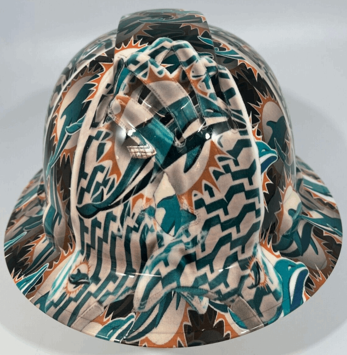 Badass hard hat with a Hydro dipped team design