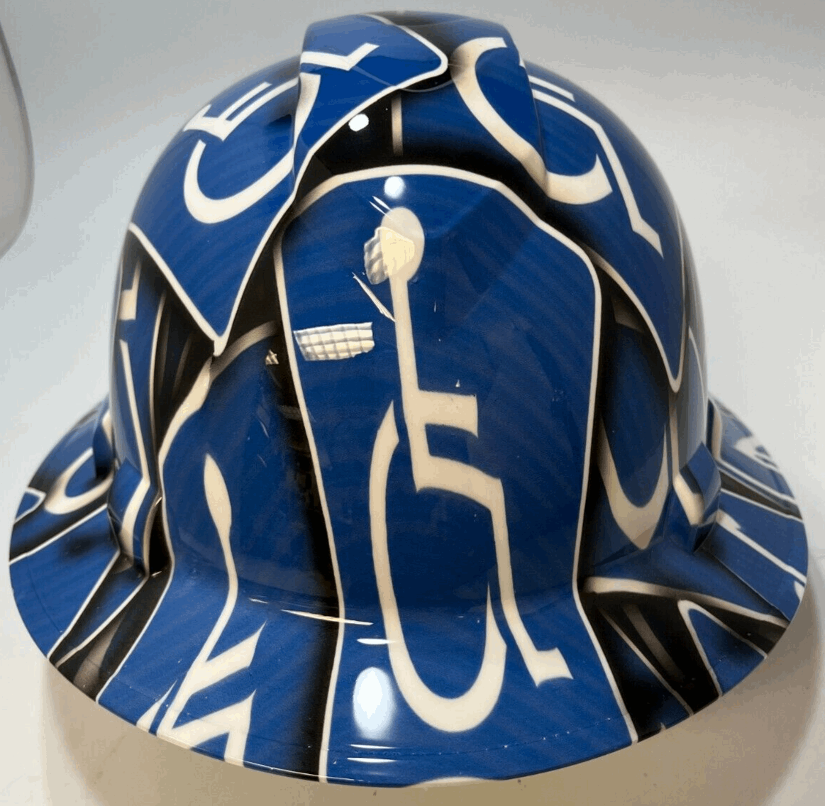 Badass hard hat with a Hydro dipped design