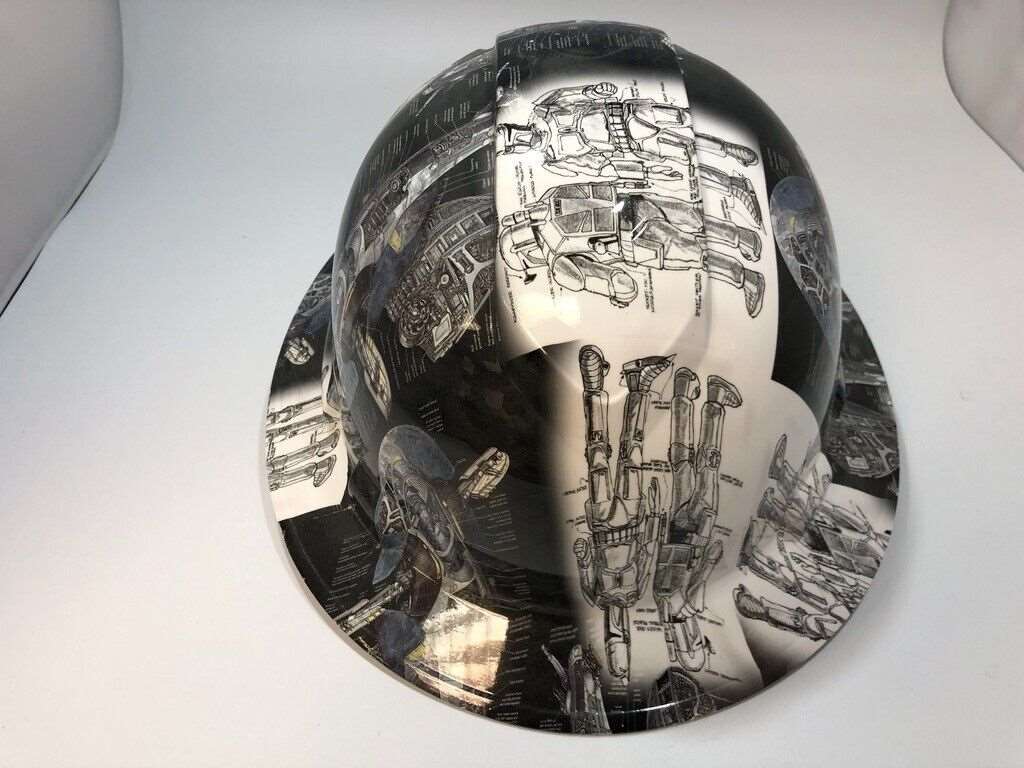 Badass hard hat with a Hydro dipped design