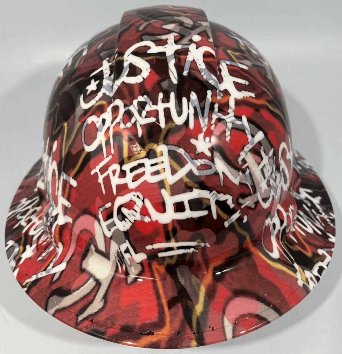 Badass hard hat with a Hydro dipped team design