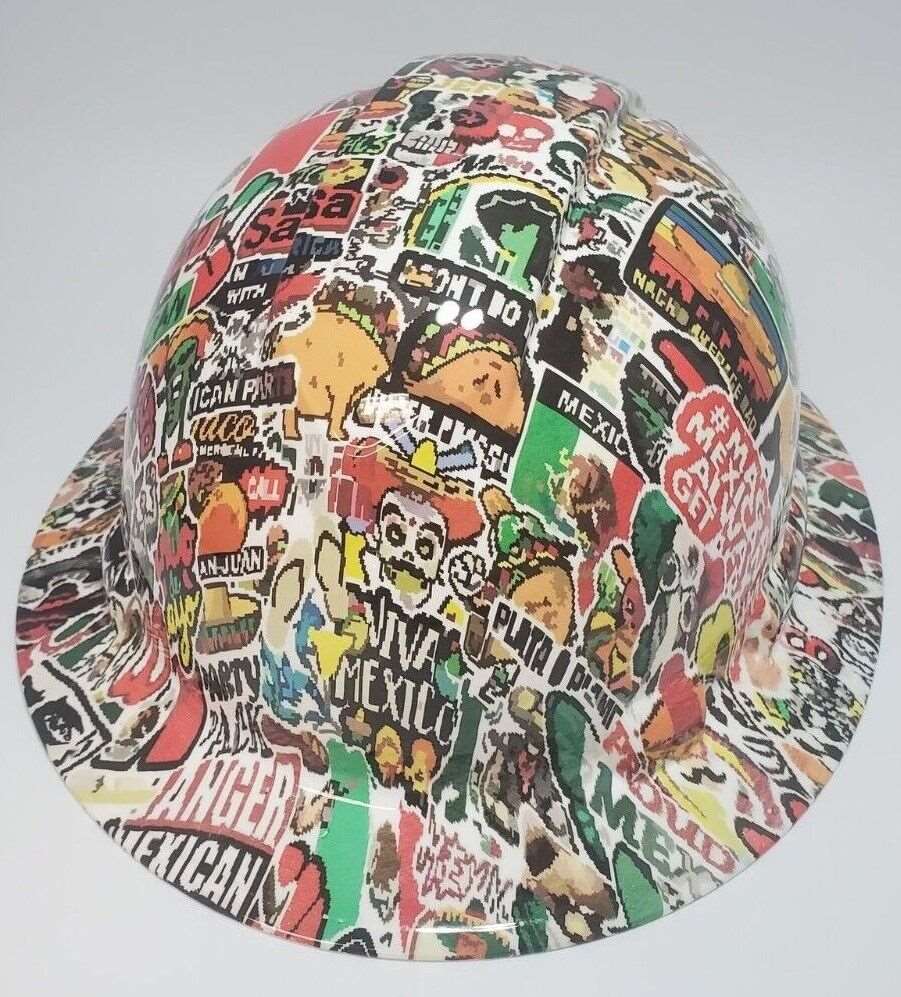 Badass hard hat with a Hydro dipped design