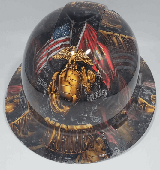 Bad ass hardhat with  hydro dipped Forces design