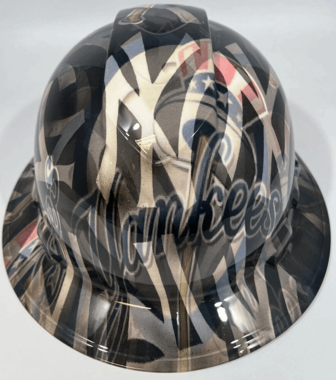 Badass hard hat with a Hydro dipped team design