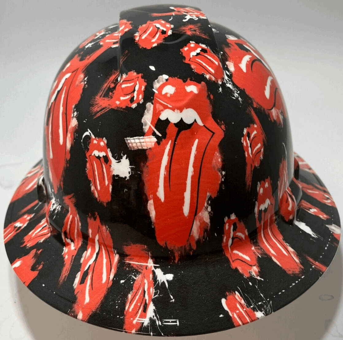 Badass hard hat with a Hydro dipped design