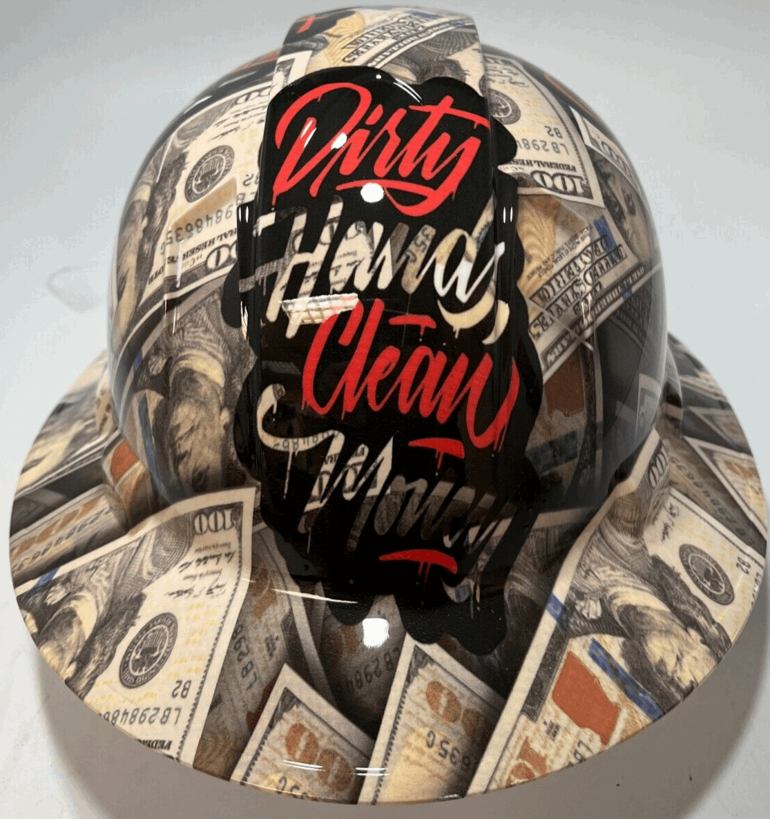 Badass hard hat with a Hydro dipped design