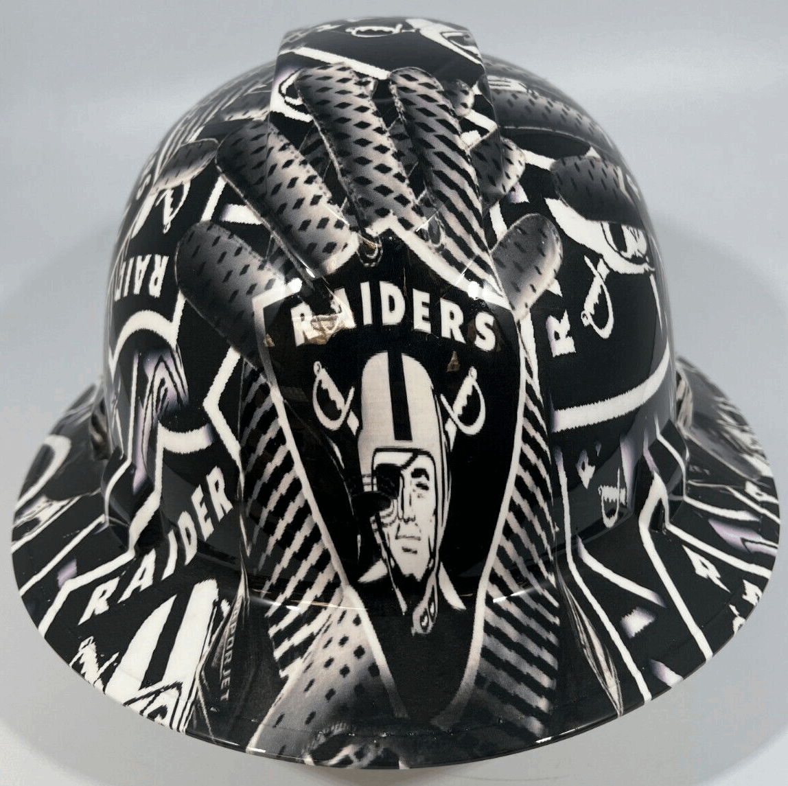 Badass hard hat with a Hydro dipped team design