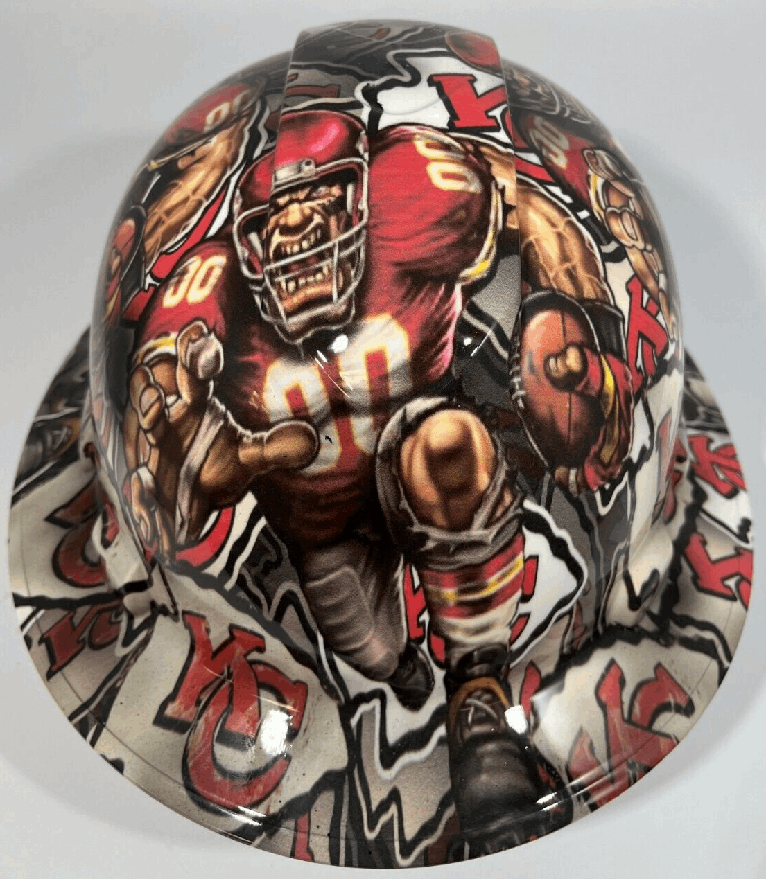Badass hard hat with a Hydro dipped team design