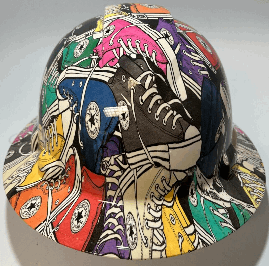 Badass hard hat with a Hydro dipped design