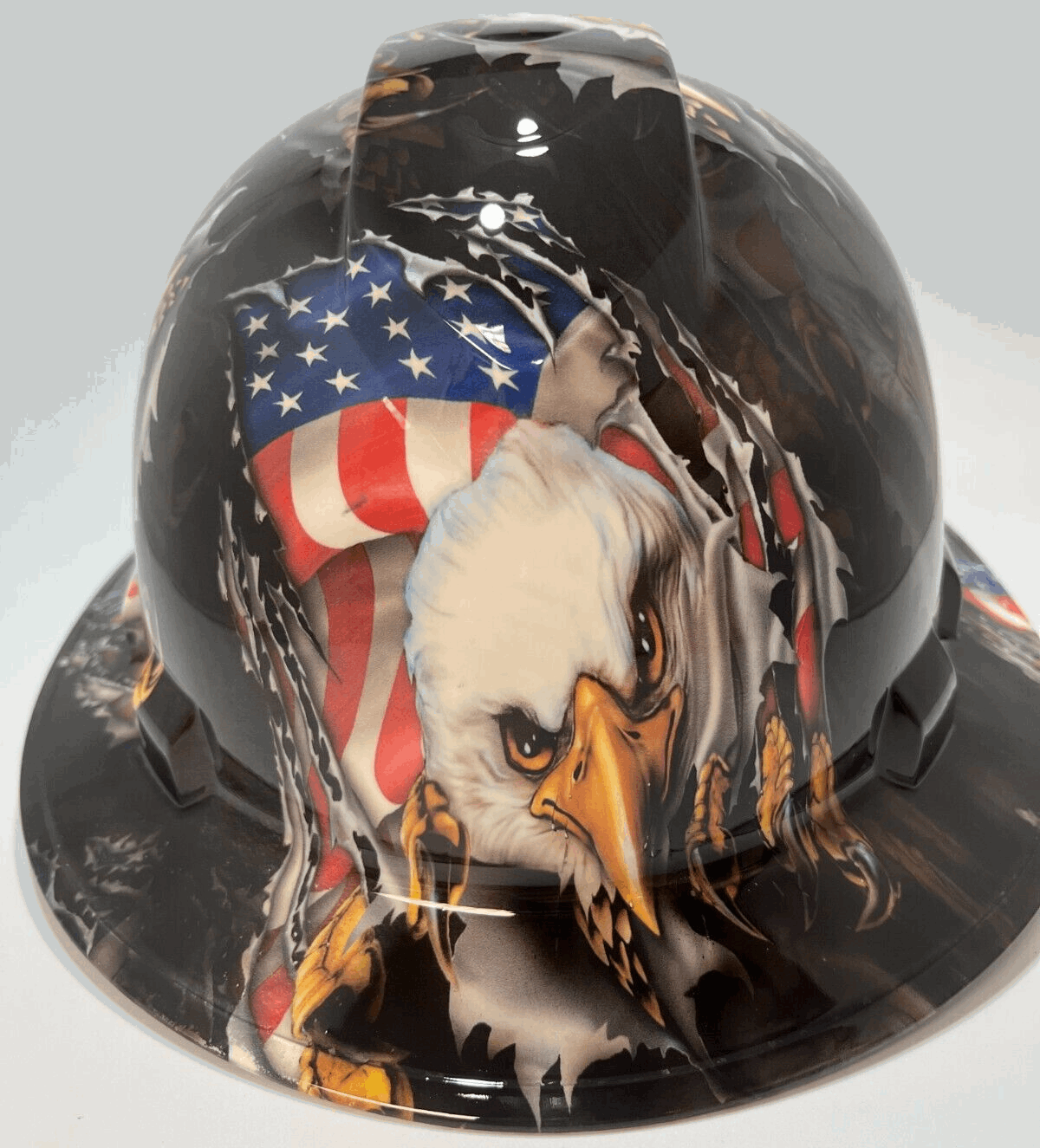 Bad ass hardhat with hydro dipped Forces design