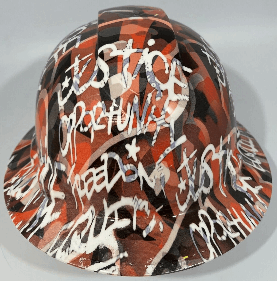 Badass hard hat with a Hydro dipped team design