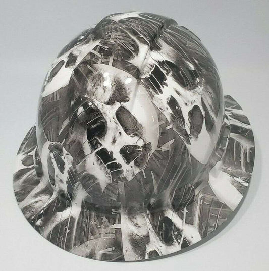 Bad ass hardhat with a hydro dipped skull design