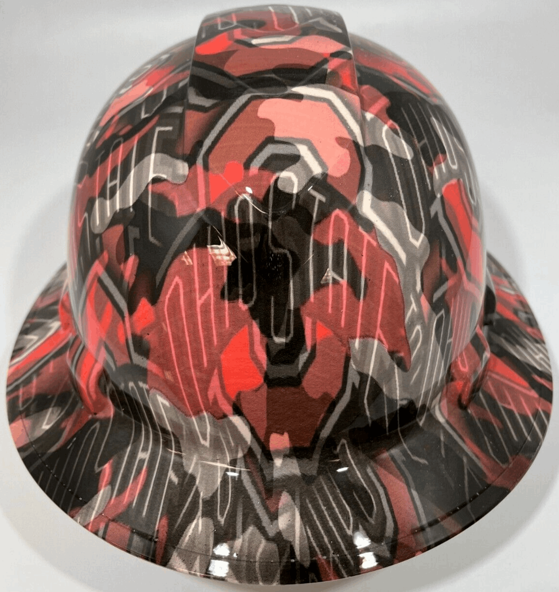 Badass hard hat with a Hydro dipped team design
