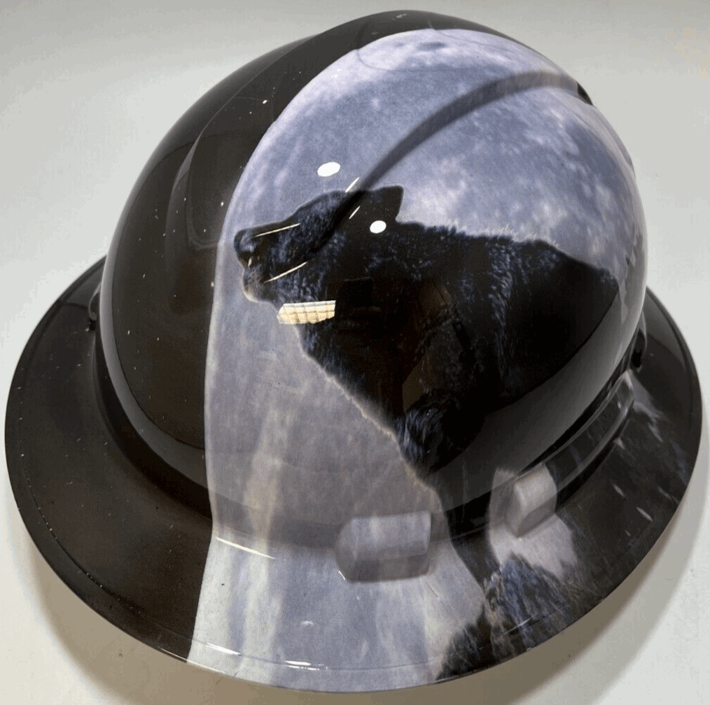 Badass hard hat with a Hydro dipped design