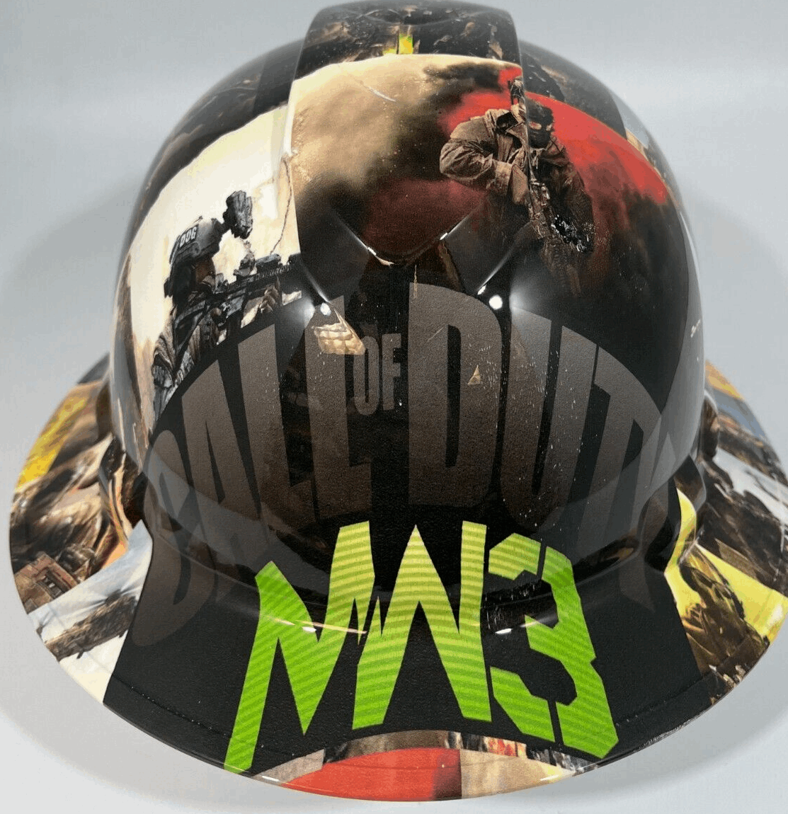 New Full Brim Hard Hat Custom Hydro Dipped MW3 MODERN WARFARE 3 COD ST The Hard Hat Shop