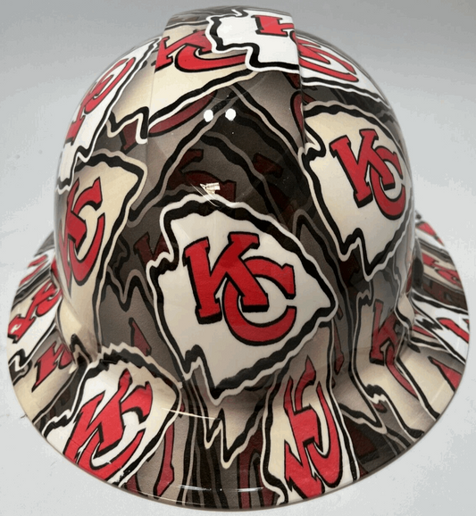 Badass hard hat with a Hydro dipped team design 