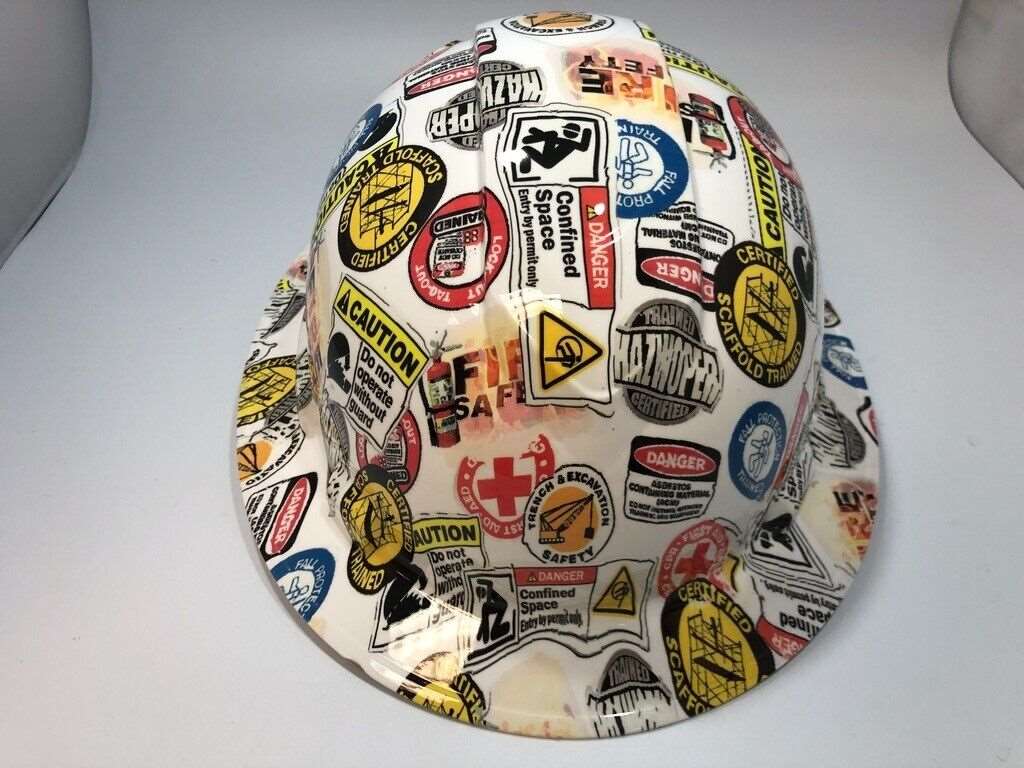 Badass hard hat with a Hydro dipped design