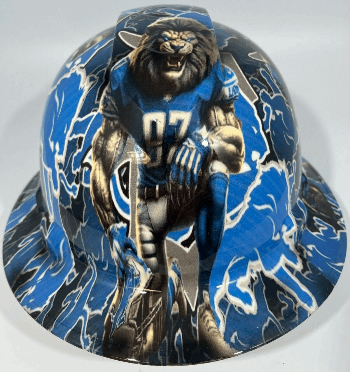 custom football helmet hat PATCH Black Durable and impressive Full brim Hydro dipped patriotic