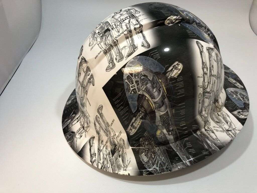 Badass hard hat with a Hydro dipped design
