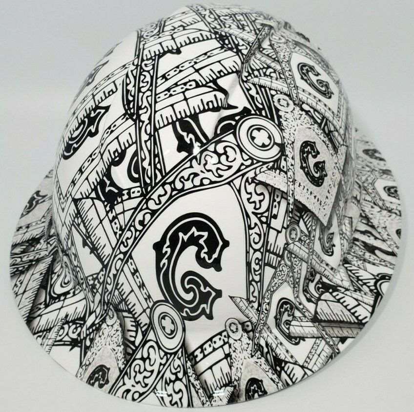 Badass hard hat with a Hydro dipped design