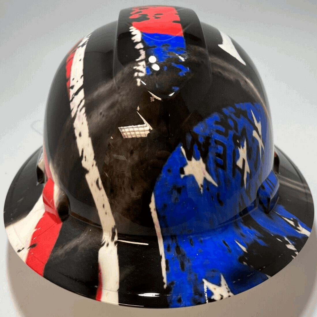 Badass hard hat with a Hydro dipped team design