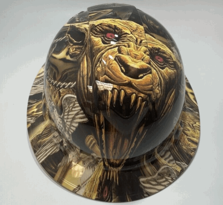 Bad ass hardhat with hydro dipped Forces design