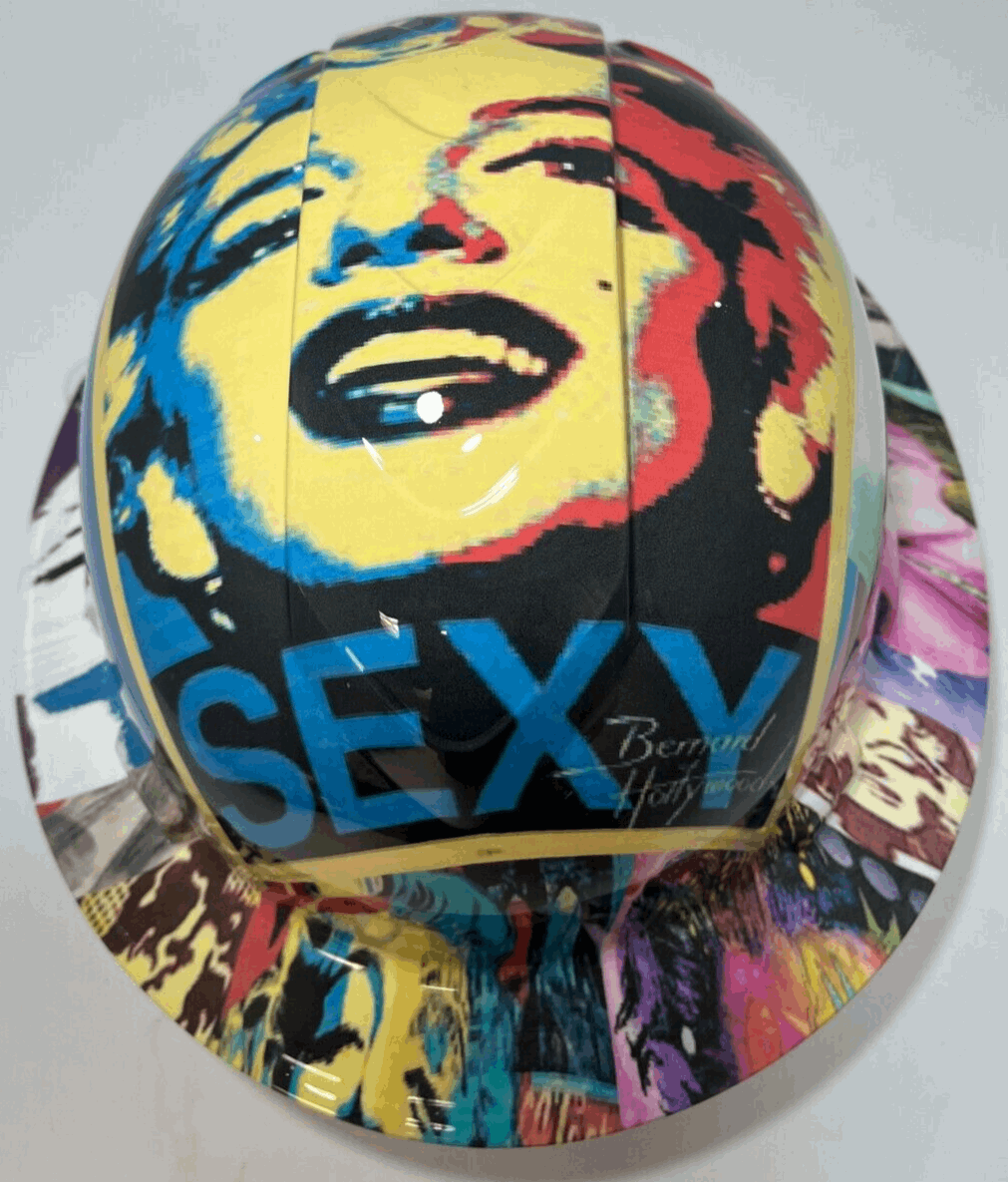 Bad ass hardhat with hydro dipped design to showcase the music and you