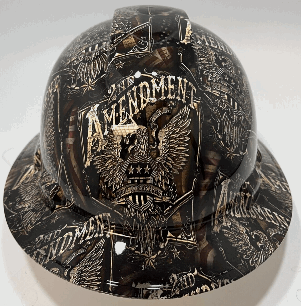 Bad ass hardhat with hydro dipped Forces design