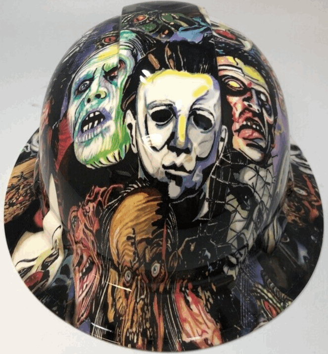 Badass hard hat with a Hydro dipped streaming design