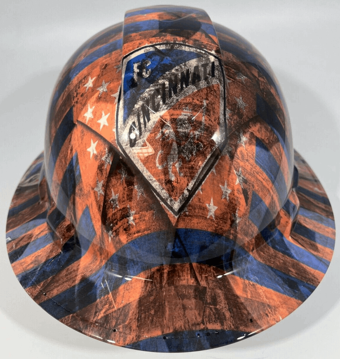 Badass hard hat with a Hydro dipped team design