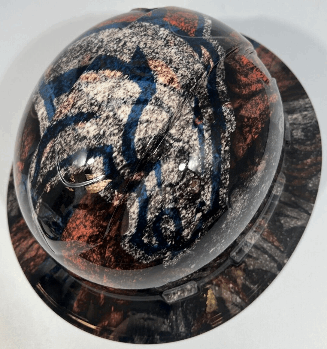 Badass hard hat with a Hydro dipped team design