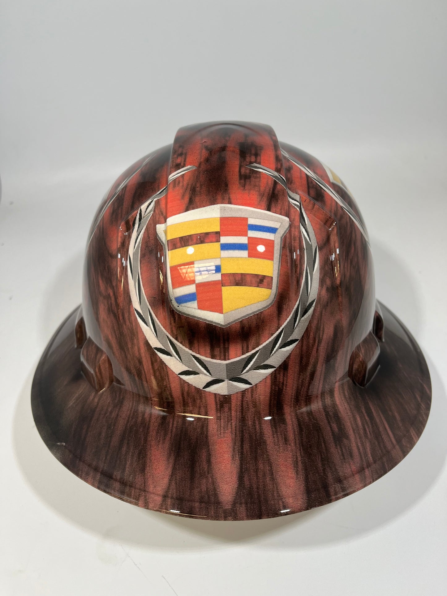 Full Brim Hard Hat Hydro Dipped CADILLAC