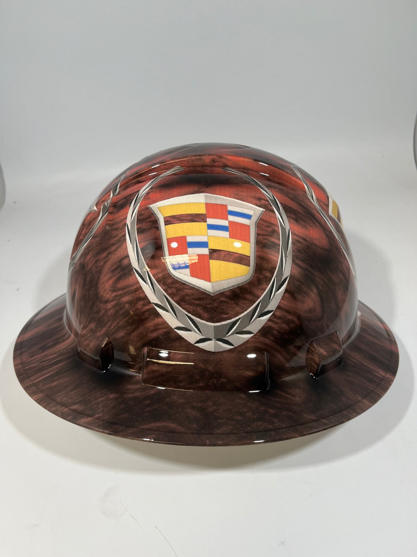 Full Brim Hard Hat Hydro Dipped CADILLAC