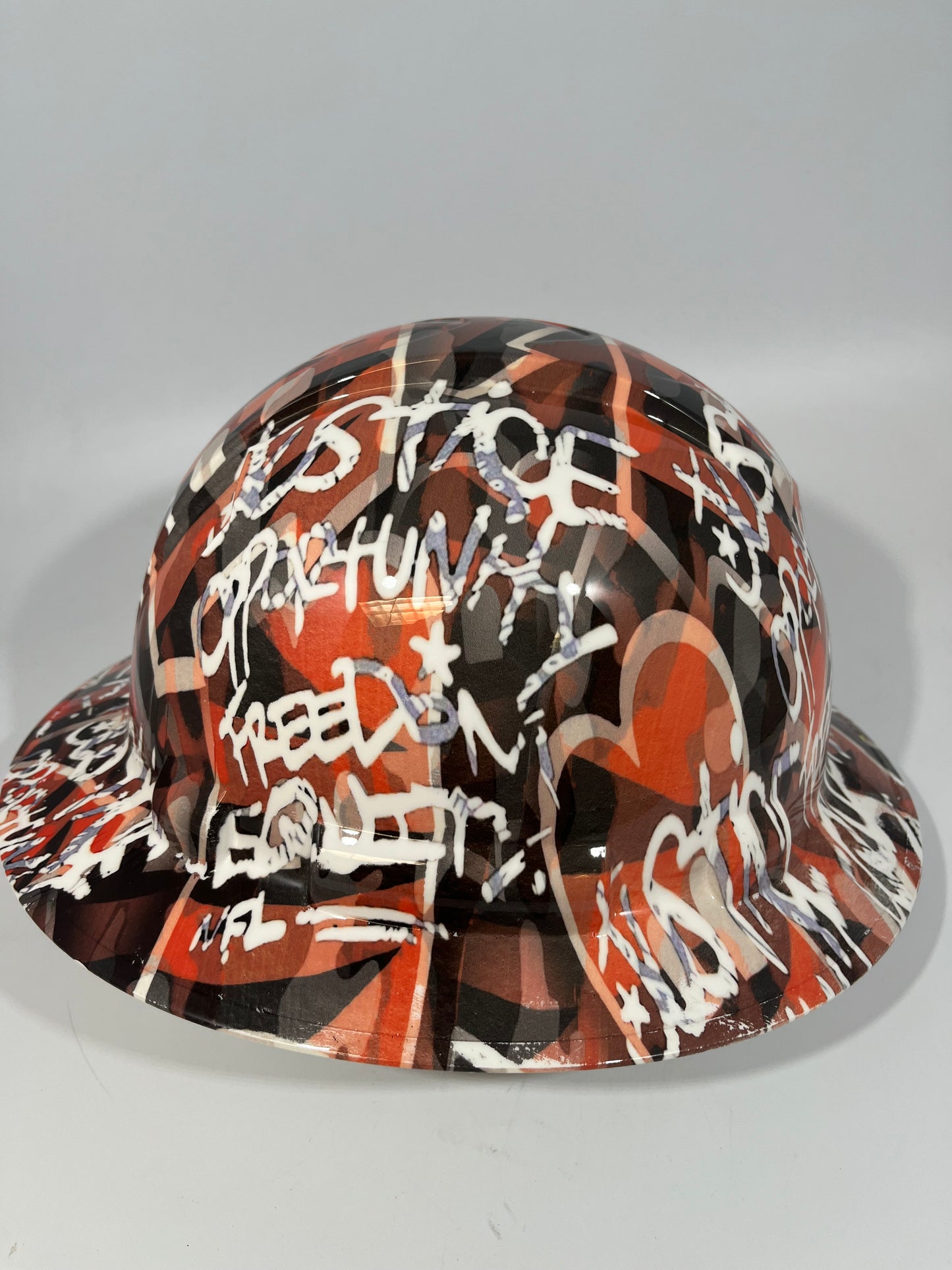 New Full Brim Hard Hat Custom Hydro Dipped CINCINNATI BENGALS INSPIRE CHANGE