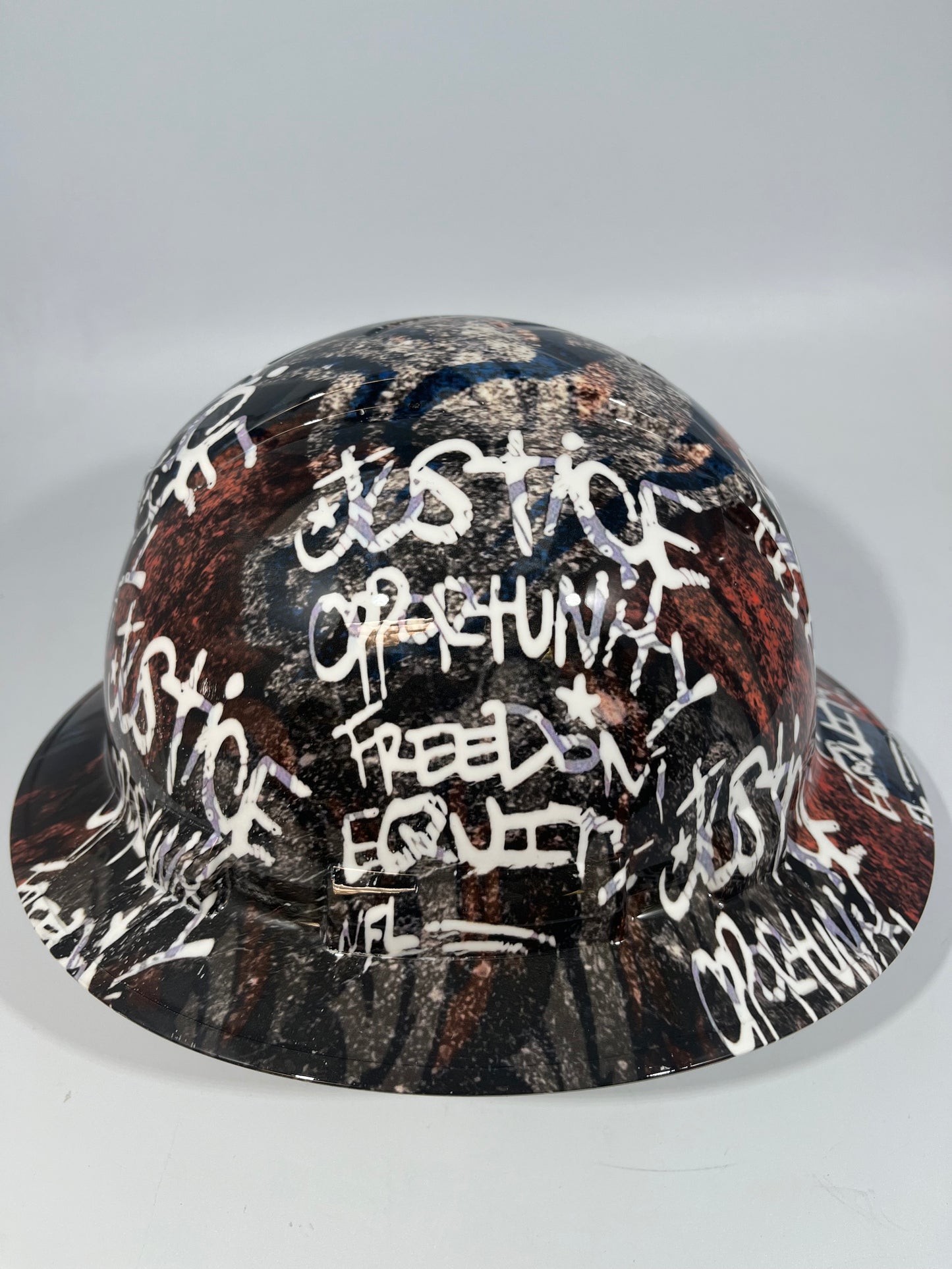 New Full Brim Hard Hat Custom Hydro Dipped DENVER BRONCOS INSPIRE CHANGE
