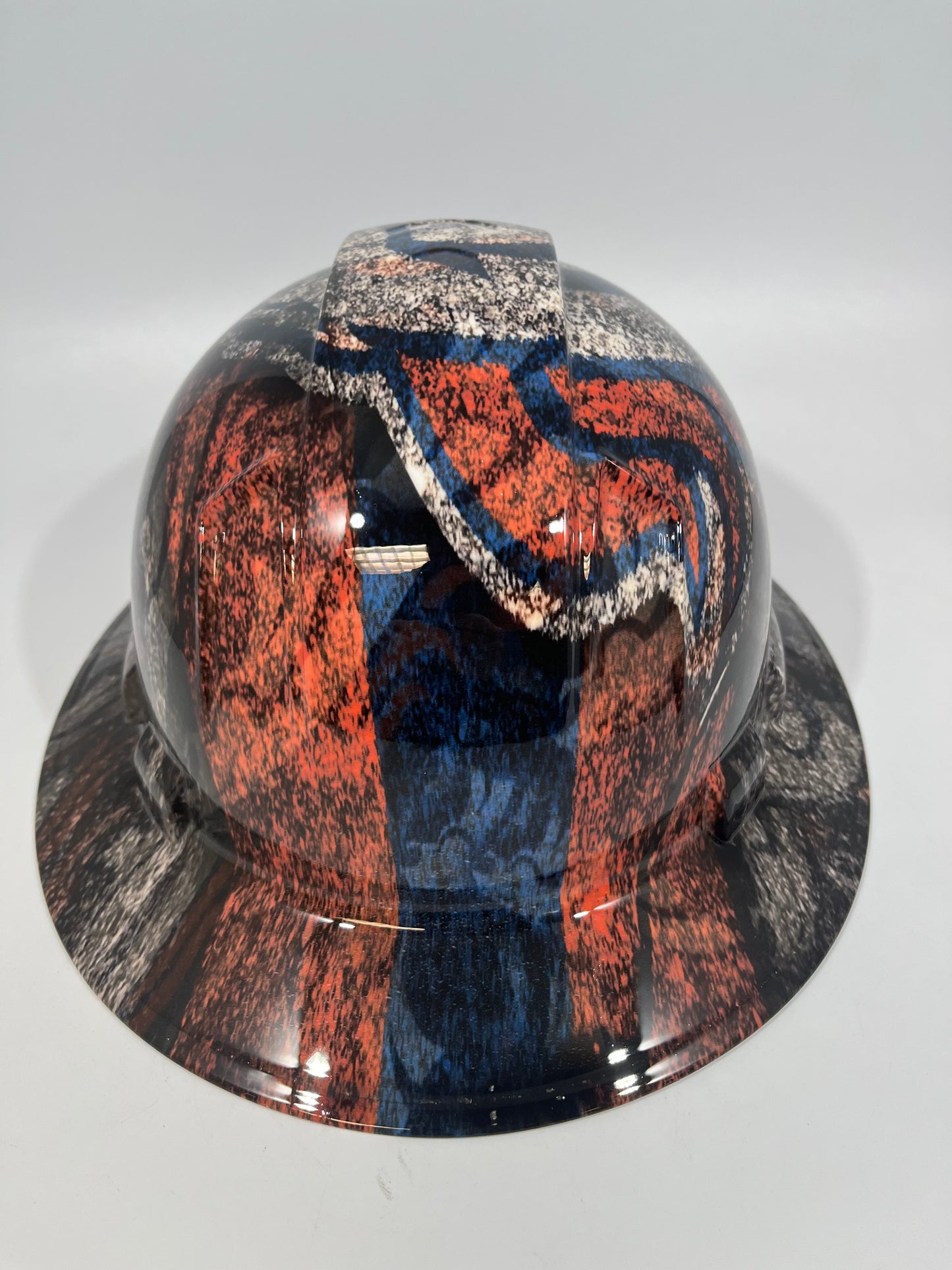 Full Brim Hard Hat Custom Hydro Dipped DENVER BRONCOS