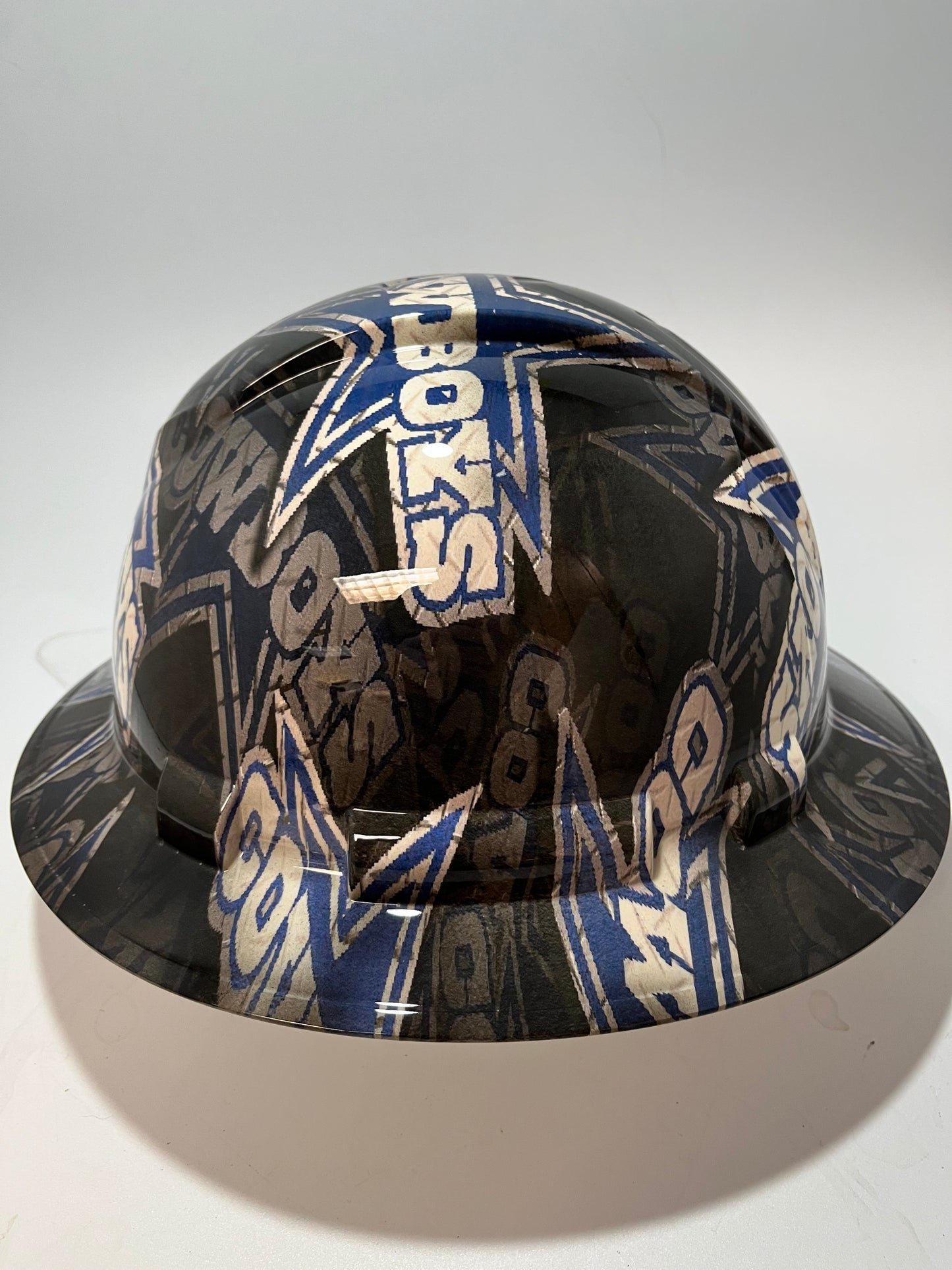 Full Brim Hard Hat Hydro Dipped DALLAS COWBOYS