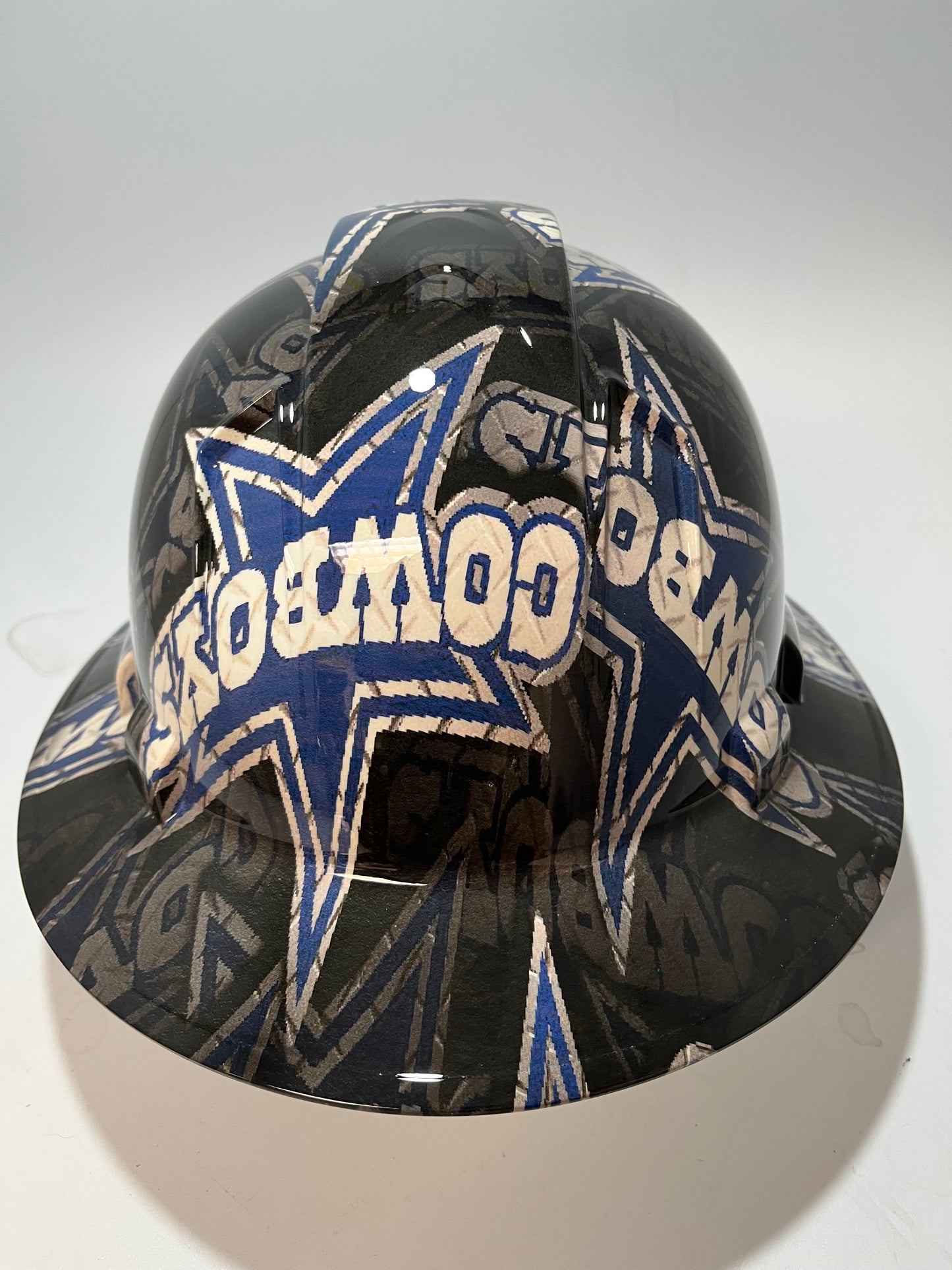 Full Brim Hard Hat Hydro Dipped DALLAS COWBOYS