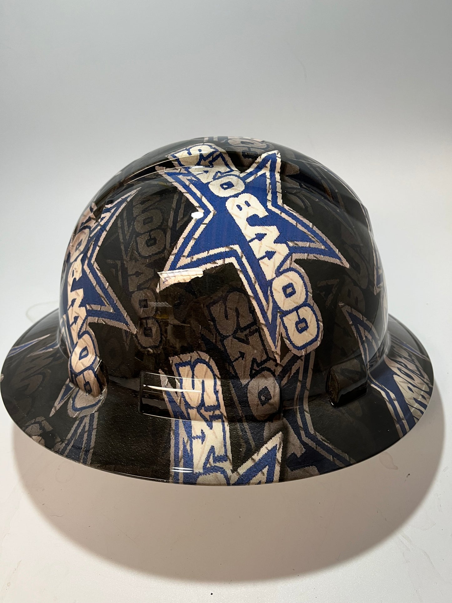 Full Brim Hard Hat Hydro Dipped DALLAS COWBOYS
