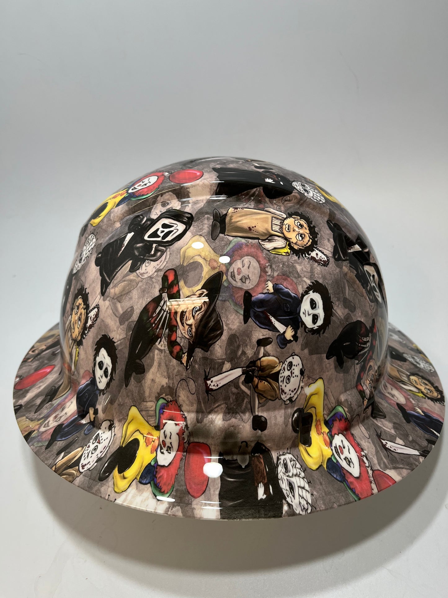 Full Brim Hard Hat Hydro Dipped HORROR MOVIE KIDS