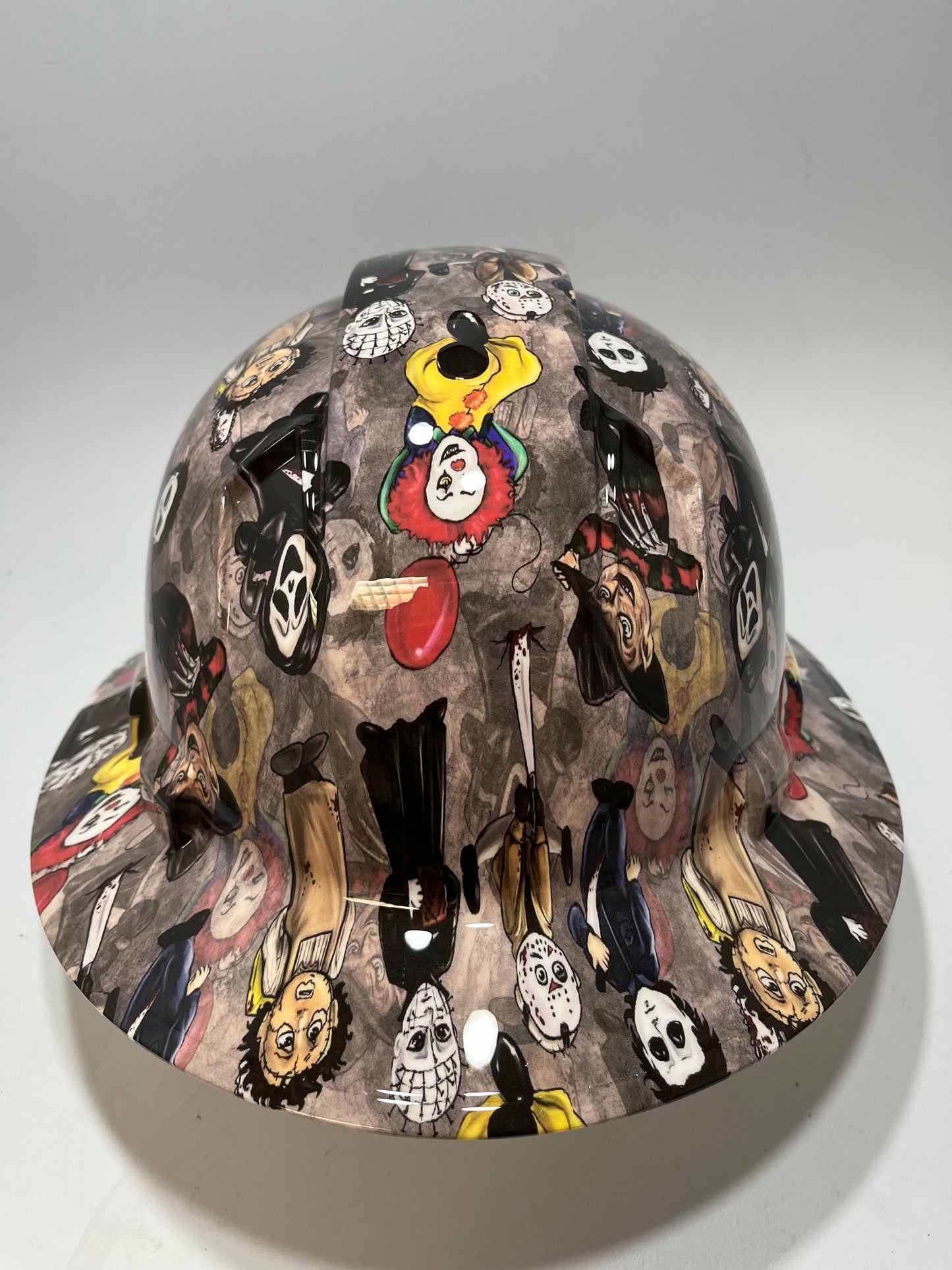 Full Brim Hard Hat Hydro Dipped HORROR MOVIE KIDS