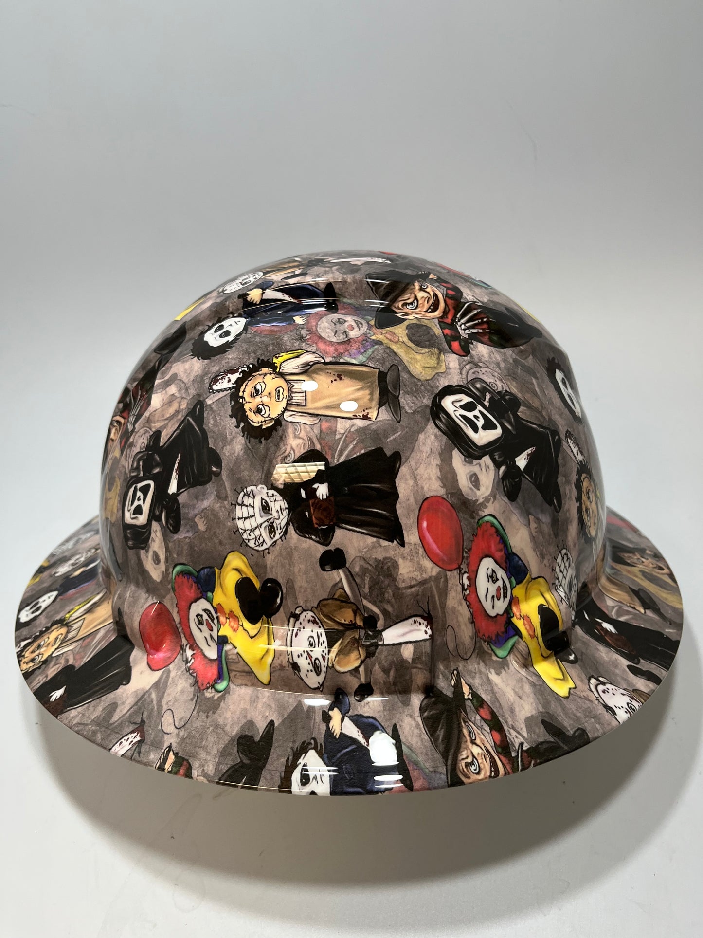 Full Brim Hard Hat Hydro Dipped HORROR MOVIE KIDS