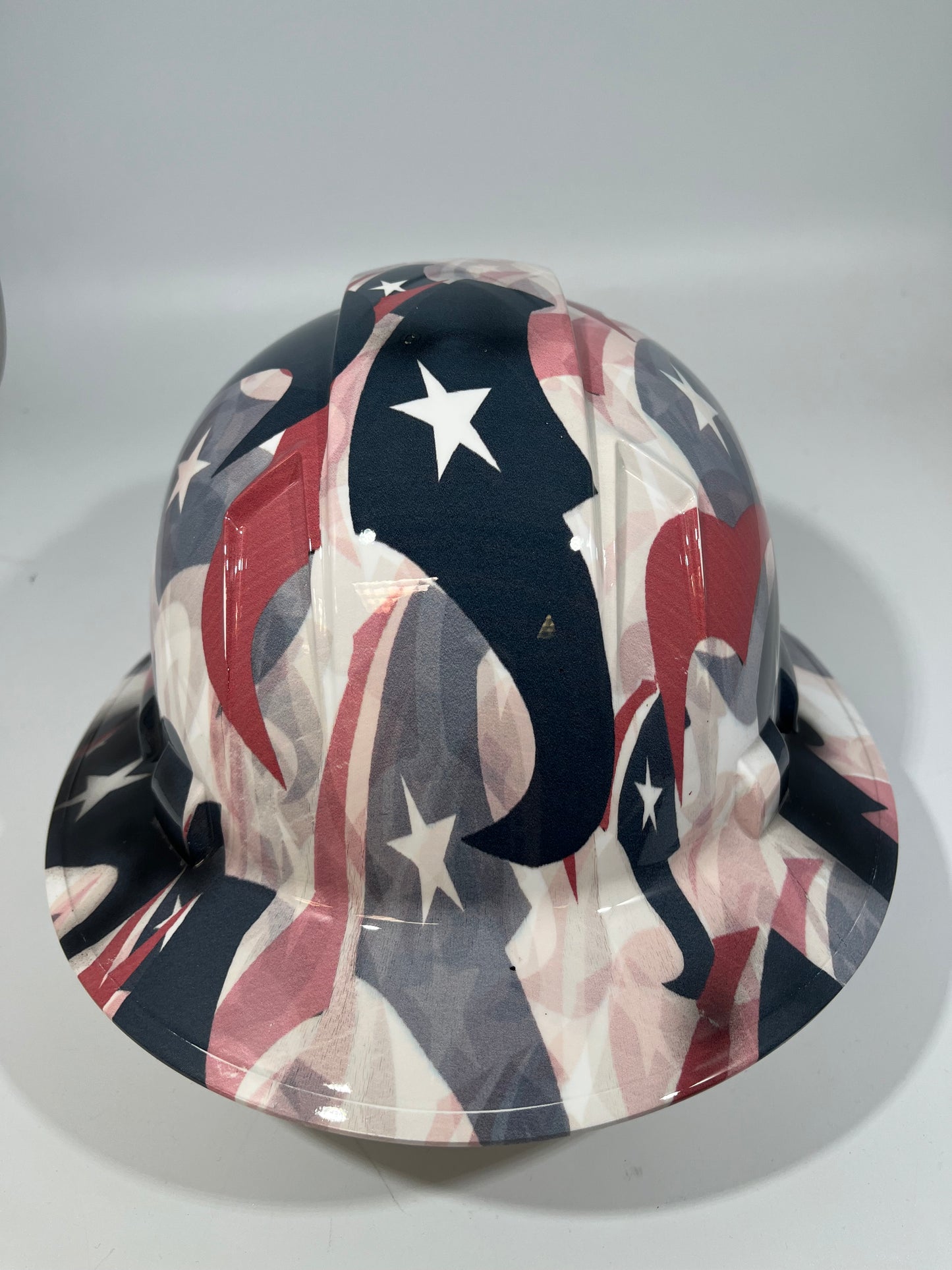 Full Brim Hard Hat Hydro Dipped HOUSTON TEXANS BIG LOGO