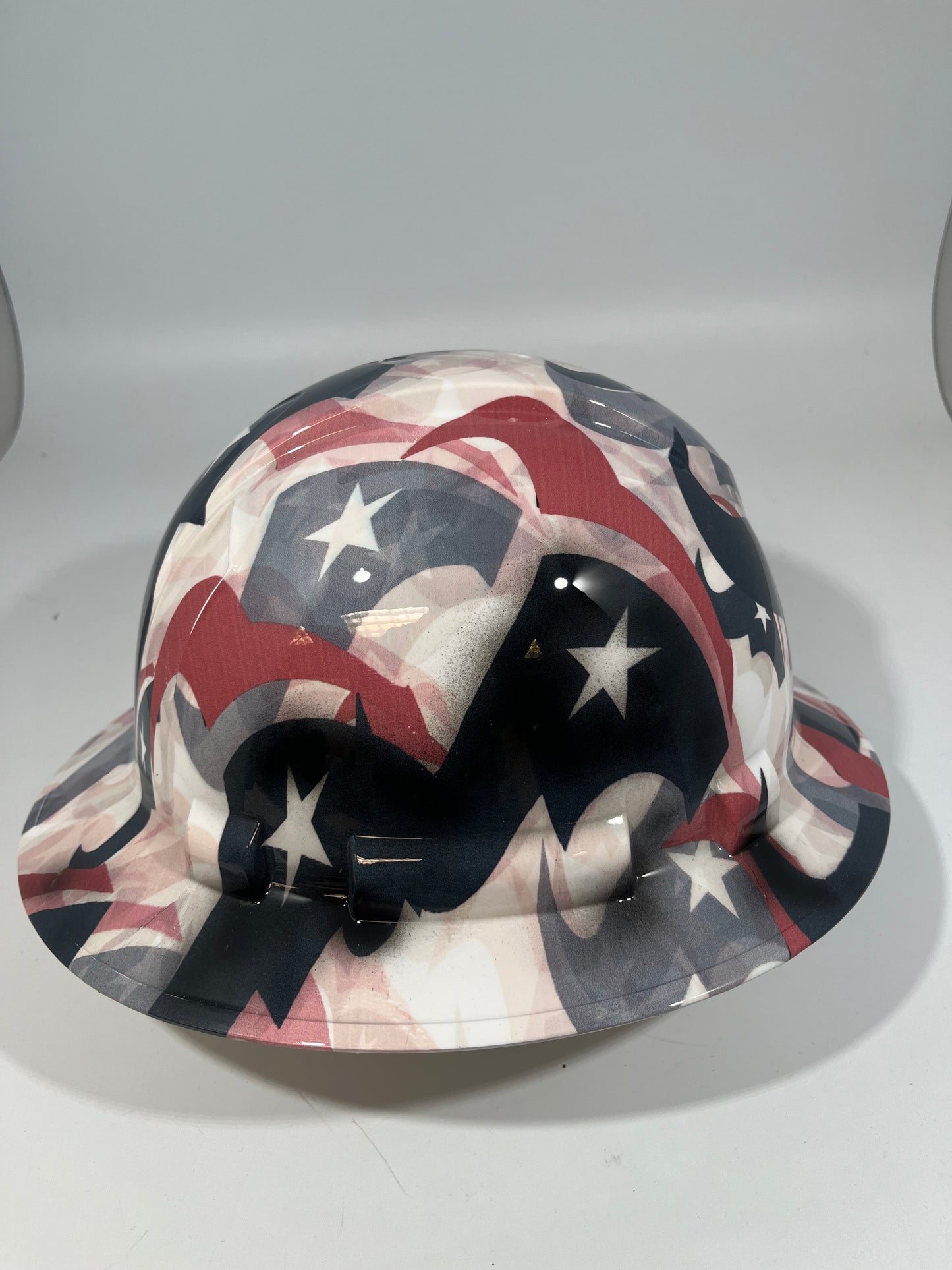 Full Brim Hard Hat Hydro Dipped HOUSTON TEXANS BIG LOGO