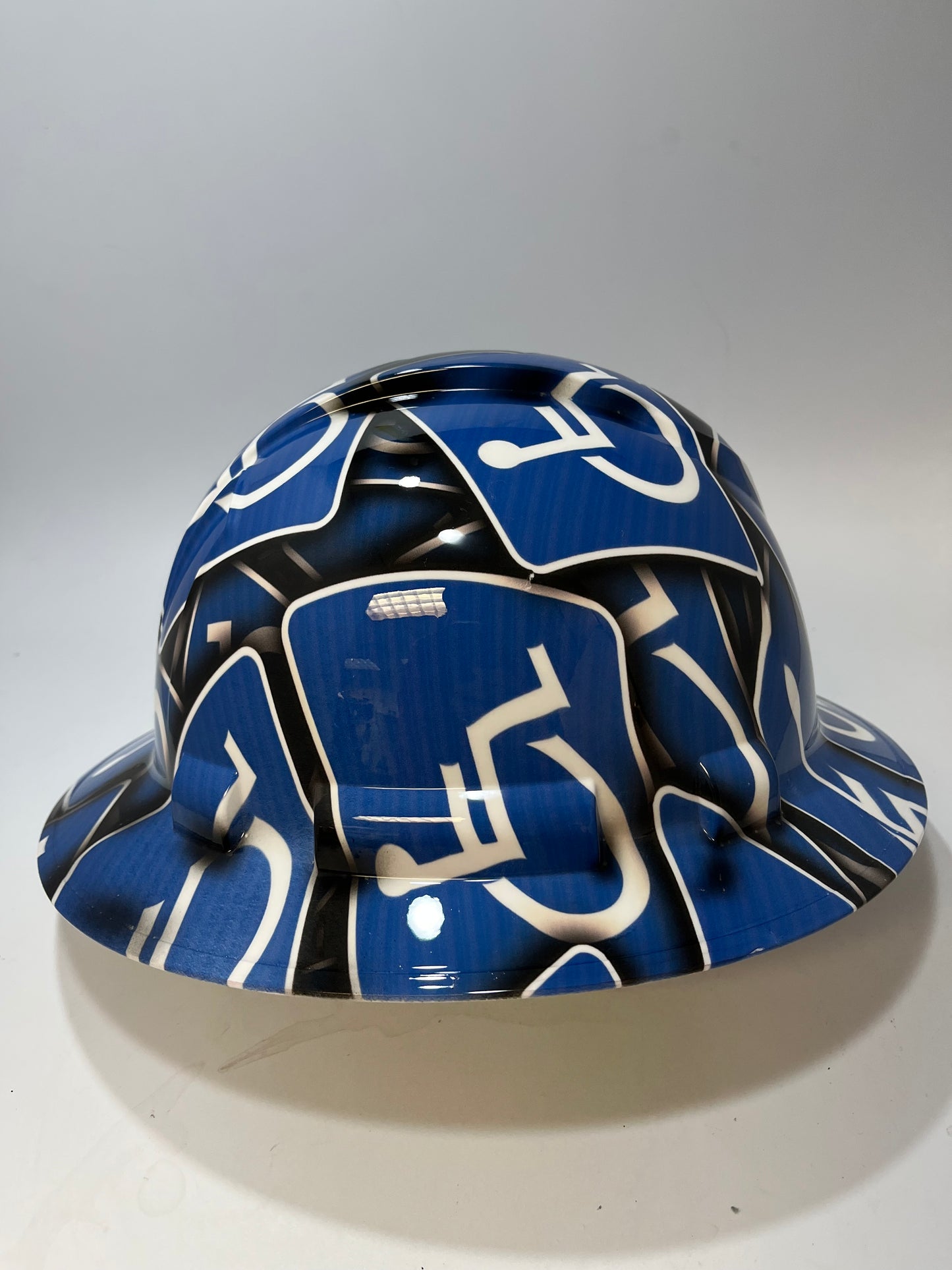 Full Brim Hard Hat Hydro Dipped HANDICAPPED PARKING SIGN