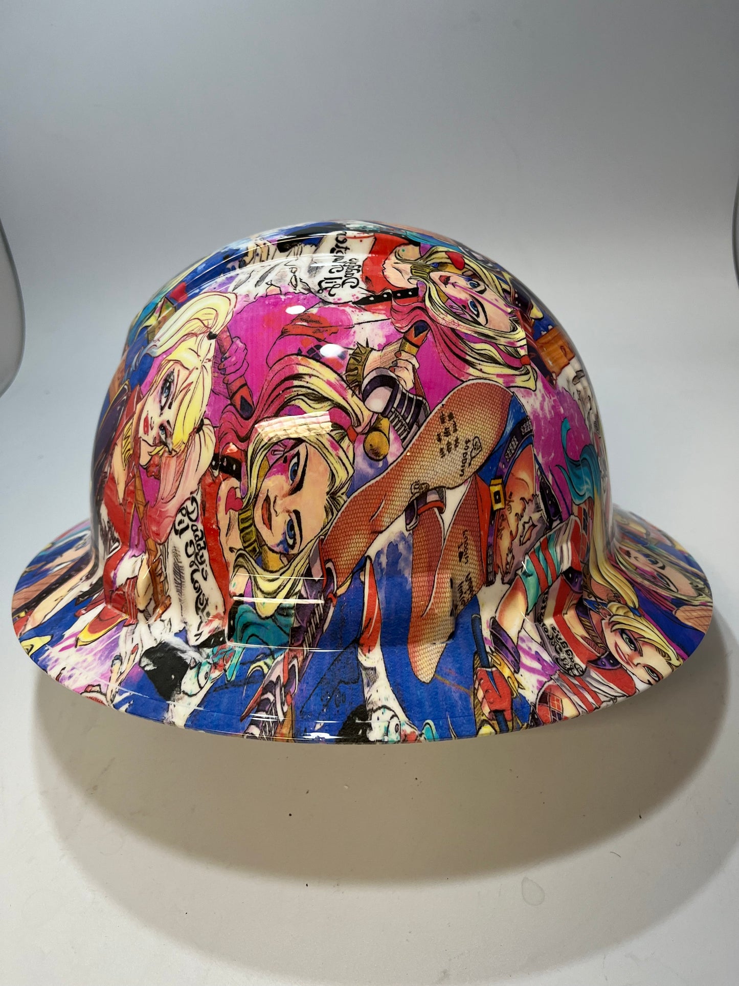 Full Brim Hard Hat Hydro Dipped HARLEY QUINN DADDYS LIL MONSTER