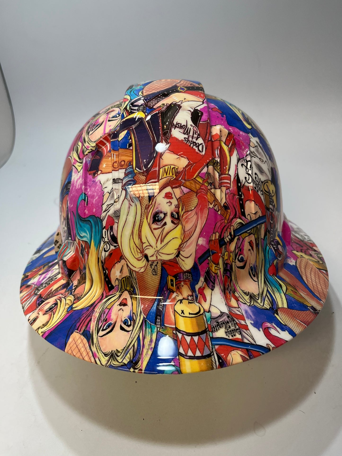 Full Brim Hard Hat Hydro Dipped HARLEY QUINN DADDYS LIL MONSTER