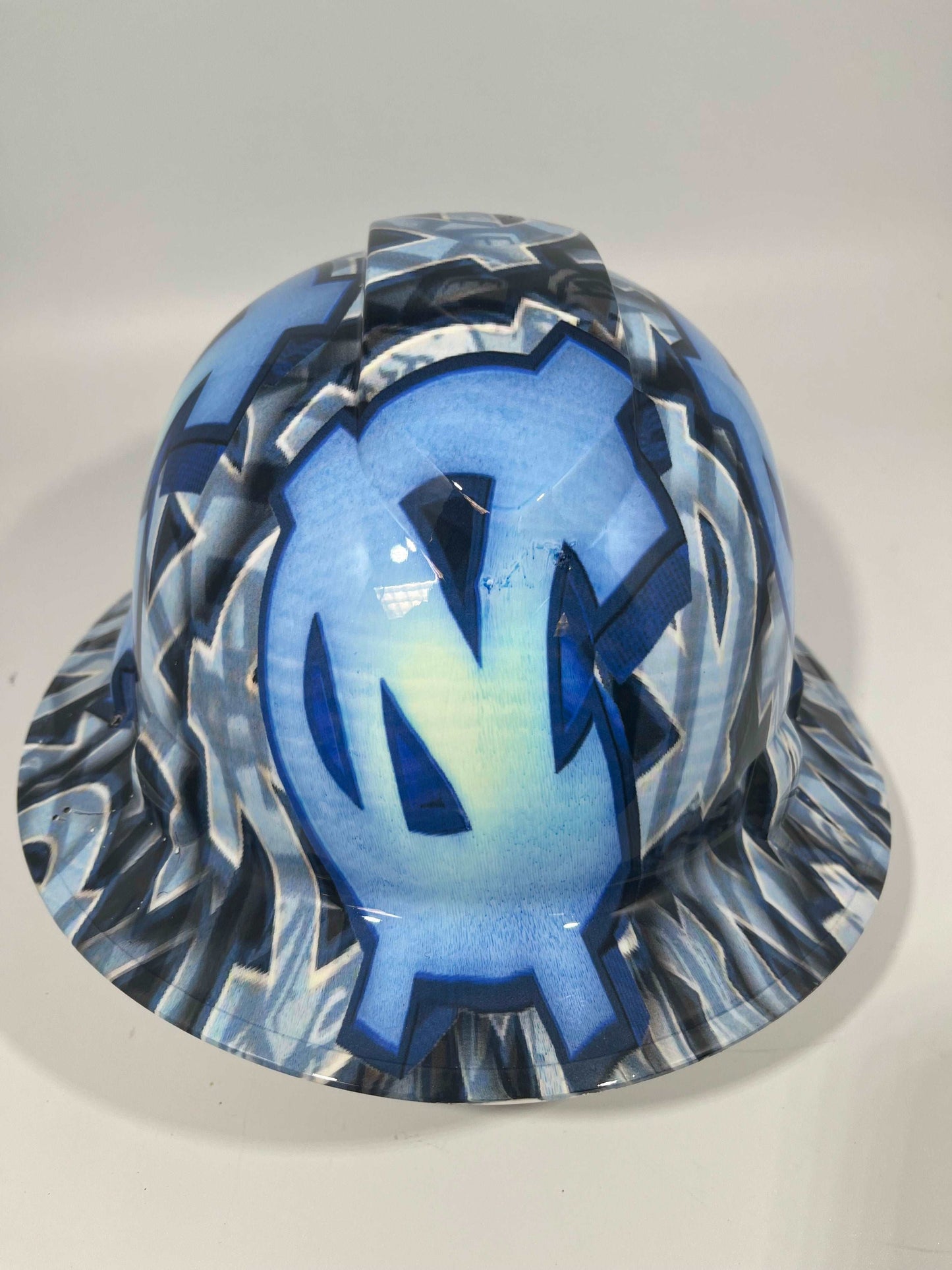 Badass hard hat with a Hydro dipped team design