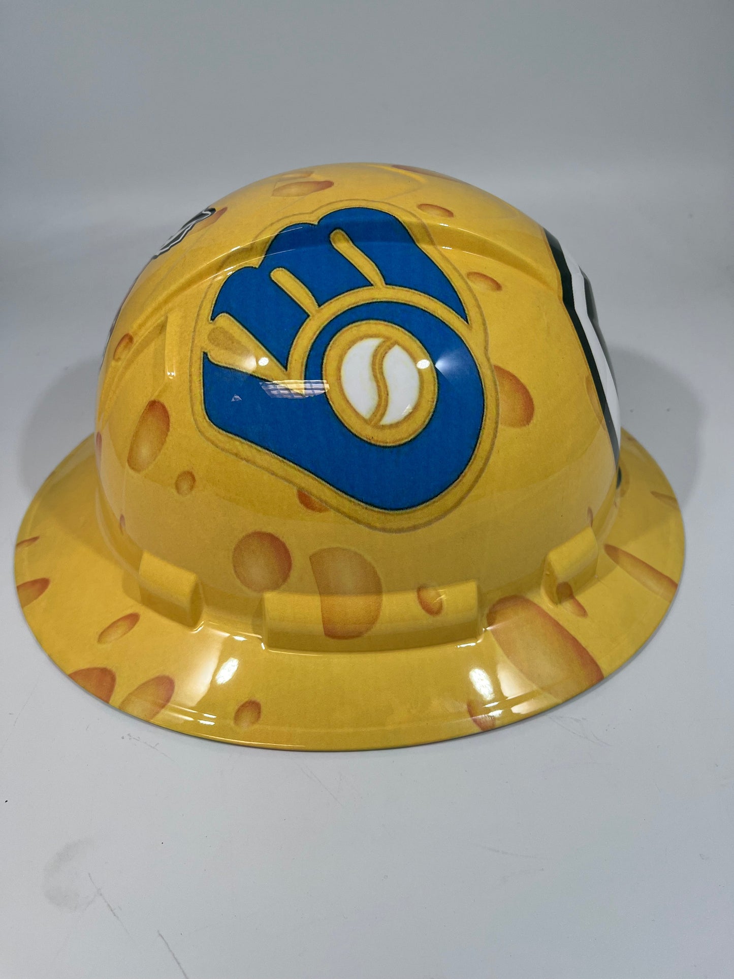 Full Brim Hard Hat Hydro Dipped GREEN BAY PACKERS CHEESE HEAD