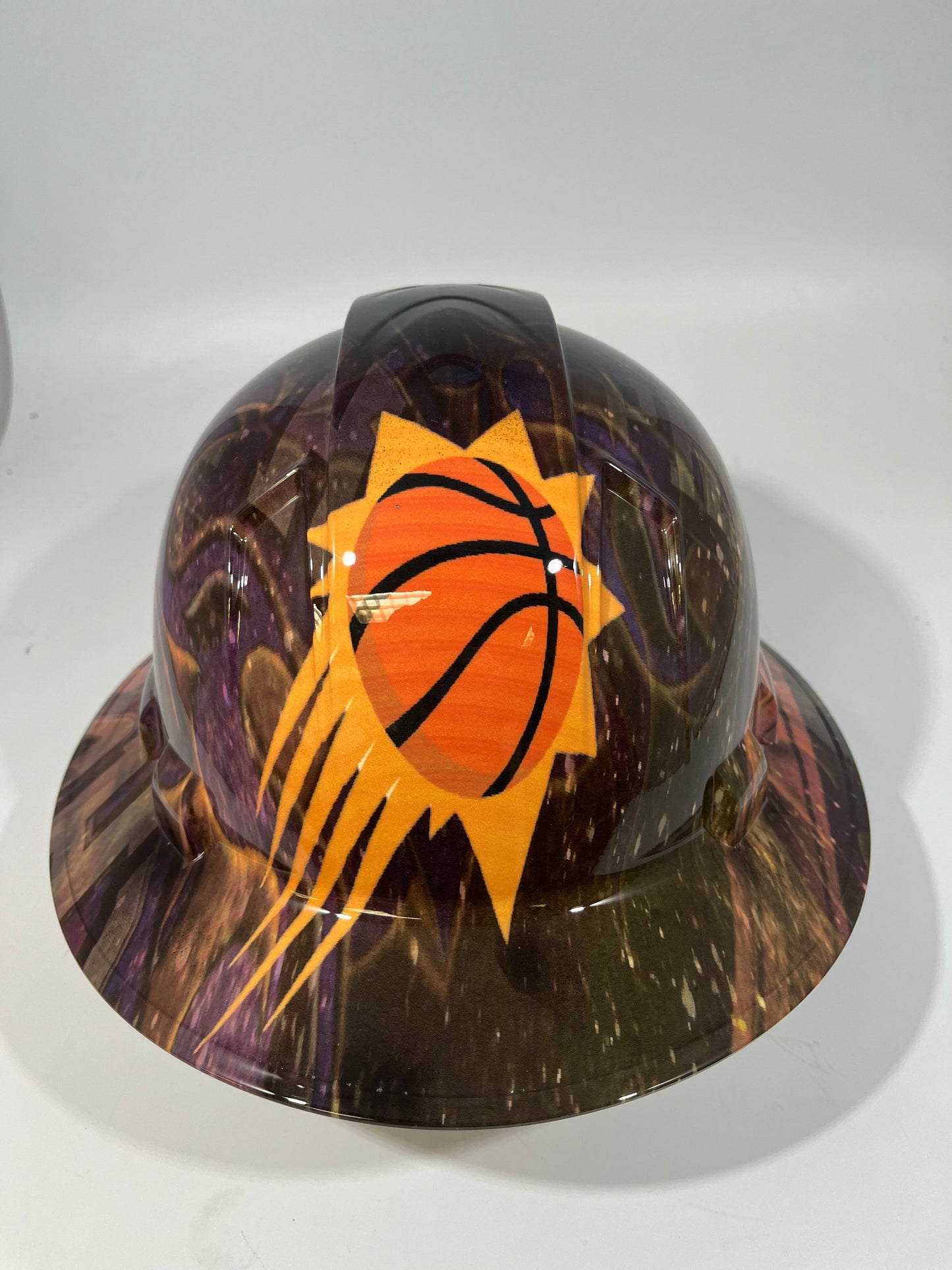 Full Brim Hard Hat Hydro Dipped PHOENIX SUNS