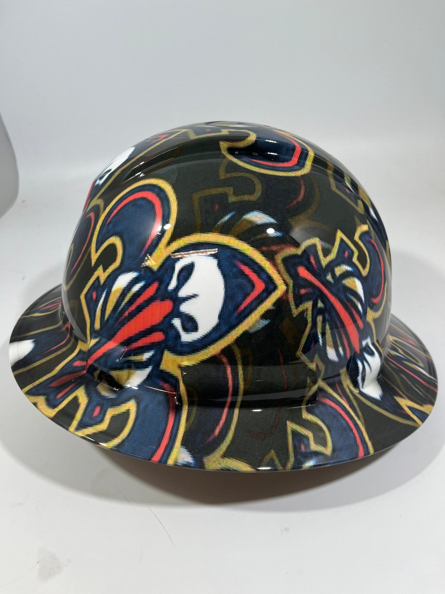 Full Brim Hard Hat Hydro Dipped NEW ORLEANS PELICANS